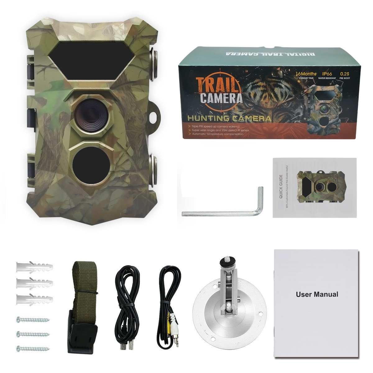 Field surveillance waterproof hunting camera